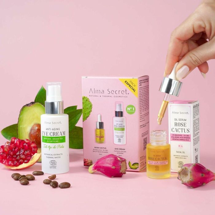 Alma Secret Estuche 2 pz Contorno Ojos 30 ml + Rose Cactus 10 ml Antiaging
