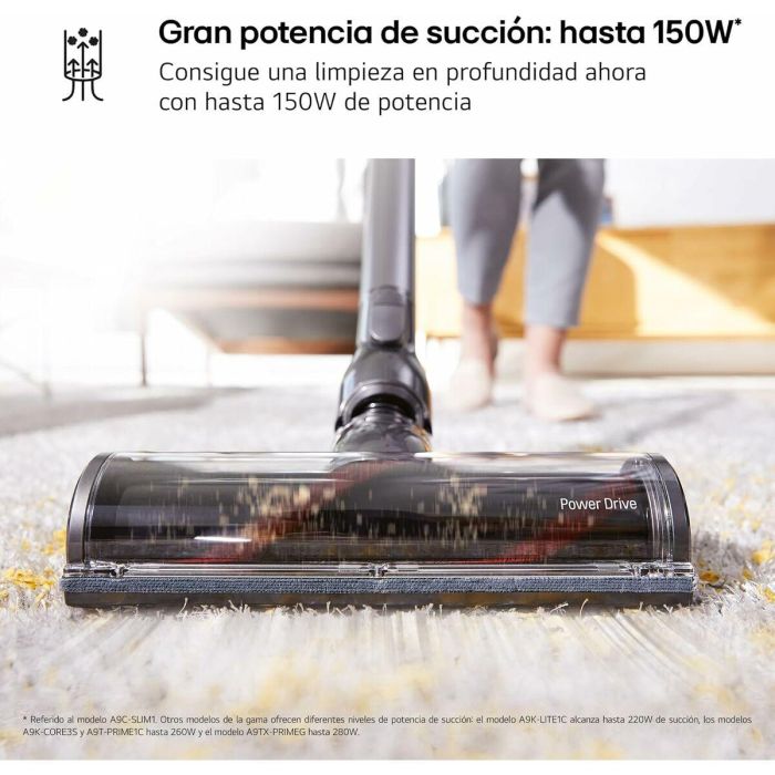 Aspirador Escoba Ciclónico LG A9C-SLIM1C 150 W 6 Aspirador Escoba Ciclónico LG A9C-SLIM1C 150 W 6