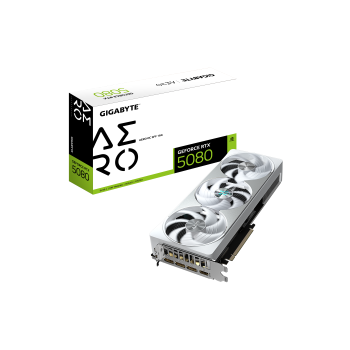 Tarjeta gráfica - GIGABYTE - GeForce RTX 5080 AERO OC SFF - 16 GB Tarjeta gráfica - GIGABYTE - GeForce RTX 5080 AERO OC SFF - 16 GB