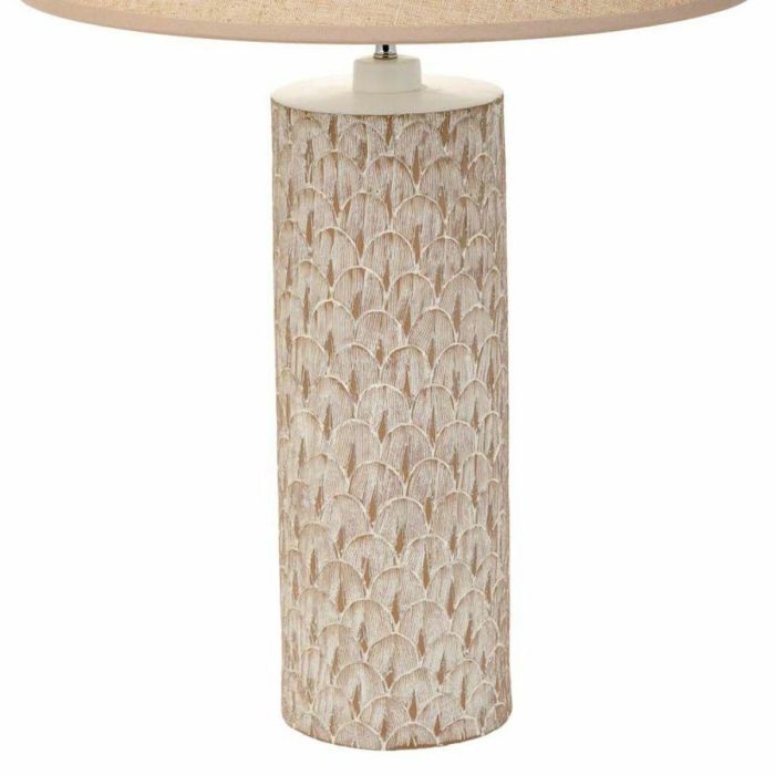 Lámpara de mesa Alexandra House Living Beige Poliresina 220-240 V 14 x 51 x 14 cm 5