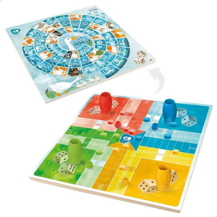 Tablero de Parchís y Oca CB Games 25 x 1 x 25 cm (25 Piezas) (6 Unidades) 6 Tablero de Parchís y Oca CB Games 25 x 1 x 25 cm (25 Piezas) (6 Unidades) 6