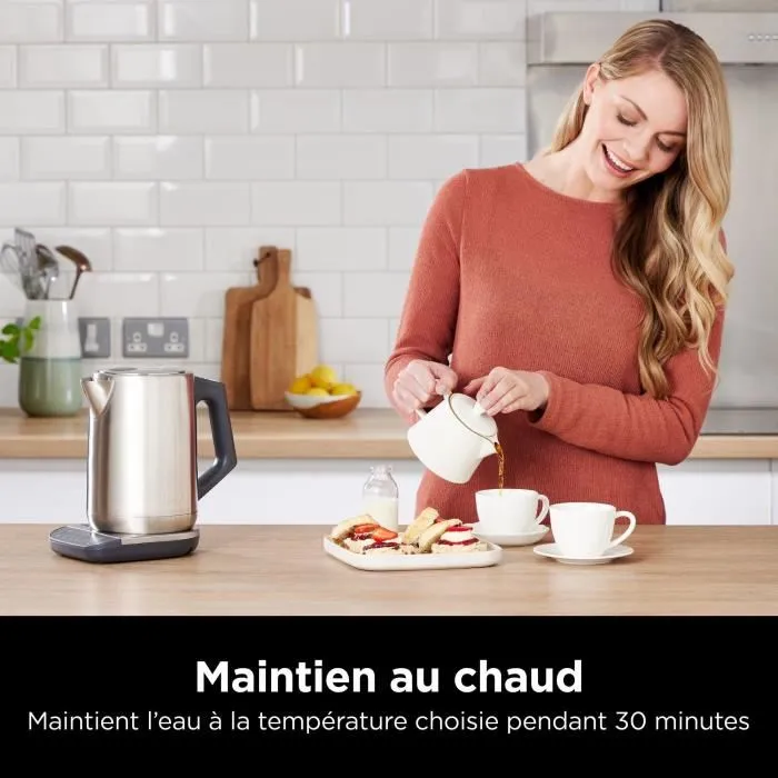 Ninja Hervidor de Agua KT201EU, 3000 W, 1.7 L, Acero Inoxidable con Temperatura Regulable 2