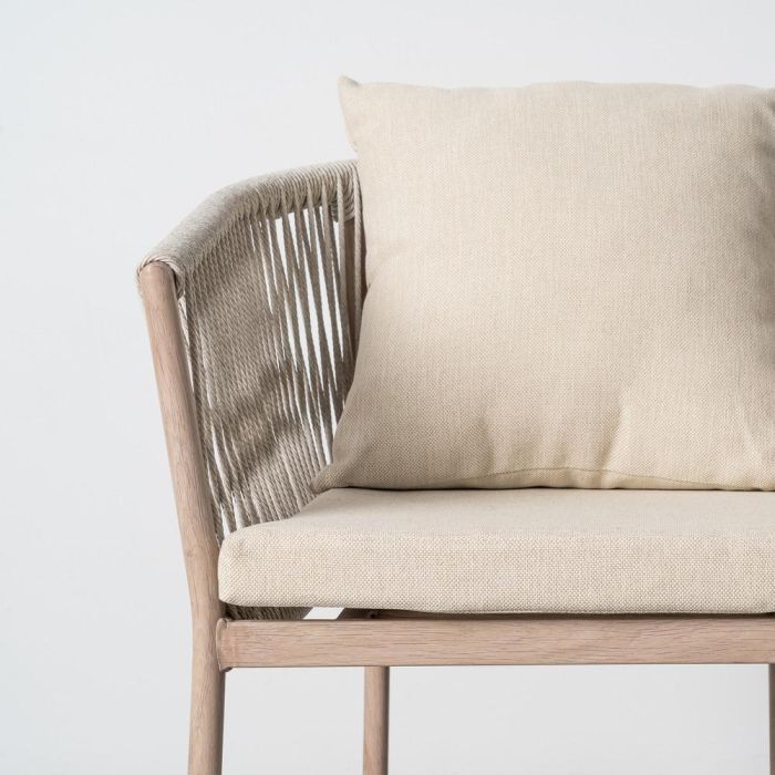 Silla Acero-Rattán Pe Exterior 57 X 58 X 74,50 cm