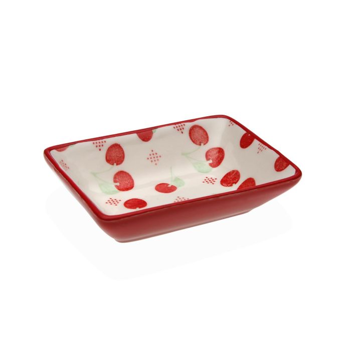 Fuente Rectangular Cerezas Versa 9X2CM (6 Unidades) Fuente Rectangular Cerezas Versa 9X2CM (6 Unidades)