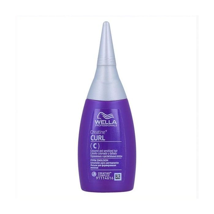 Wella Creatine+ Curl C Emulsión Permanente para Rizos en Cabello Coloreado y Dañado 75ml
