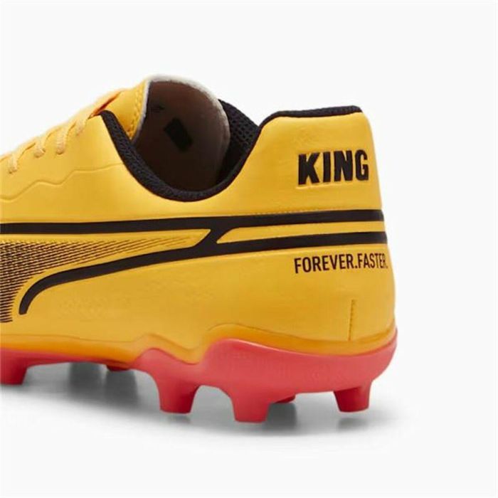 Botas de Fútbol para Niños Puma King Matc FG/AG Amarillo Naranja 1 Botas de Fútbol para Niños Puma King Matc FG/AG Amarillo Naranja 1