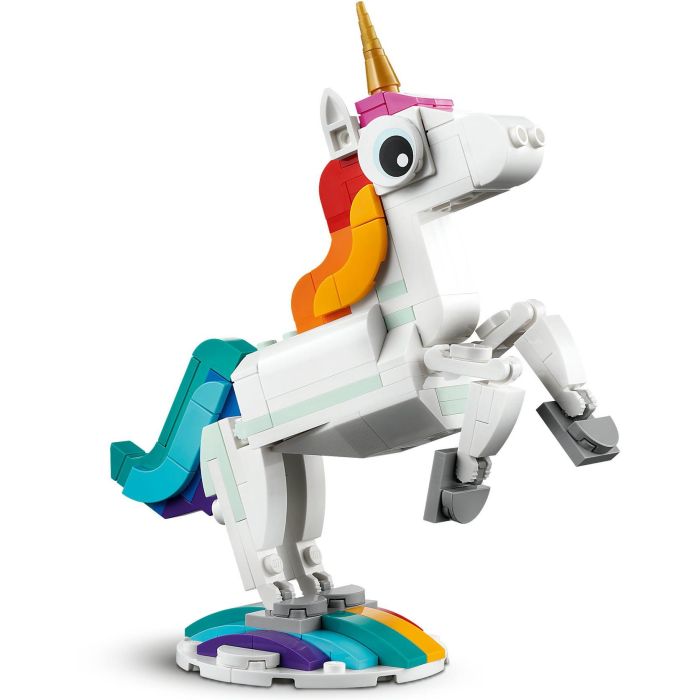 LEGO 31140 Unicornio Mágico Set Construcción Creator 3en1 Articulado Caballito de Mar Pavo Real +7 Años 3 LEGO 31140 Unicornio Mágico Set Construcción Creator 3en1 Articulado Caballito de Mar Pavo Real +7 Años 3