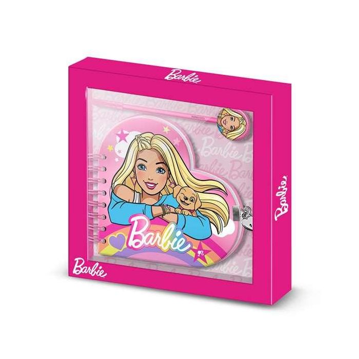 Karactermania Barbie Cuaderno Corazón Llave y Bolígrafo 23 x 2.5 x 24 cm 0 Karactermania Barbie Cuaderno Corazón Llave y Bolígrafo 23 x 2.5 x 24 cm 0
