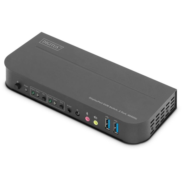 Digitus DS-12850 KVM-Switch 2-Port 4K/60Hz 2x DisplayPort > 1x DisplayPort/HDMI