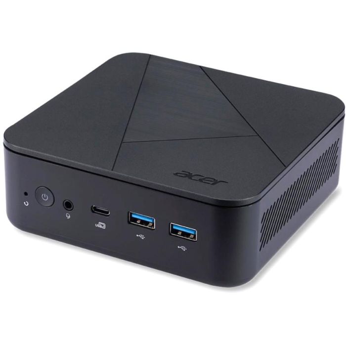 Acer 12N0U Barebone Veriton Vn1502 gr Mini PC Negro Intel N100 DDR4 M.2 SSD Wi-Fi 6 HDMI 2.1 DP 1.4a 5x USB 3.2 Gen 2 Sin SO 1