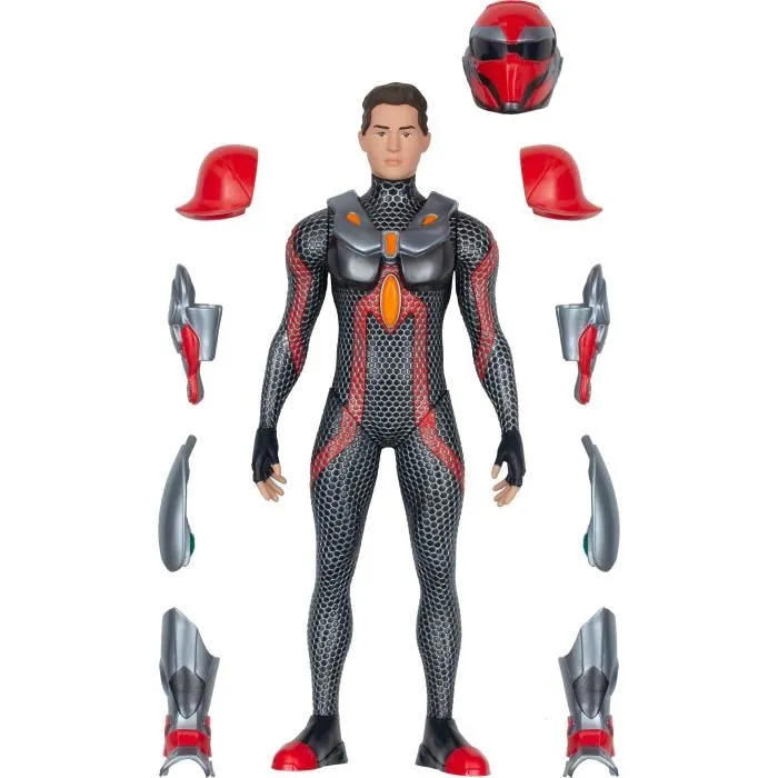 Gormiti GRV034 Figura Articulada Vástago con Armadura Modelo Fuego 27 cm para Niños a partir de 4 Años 5