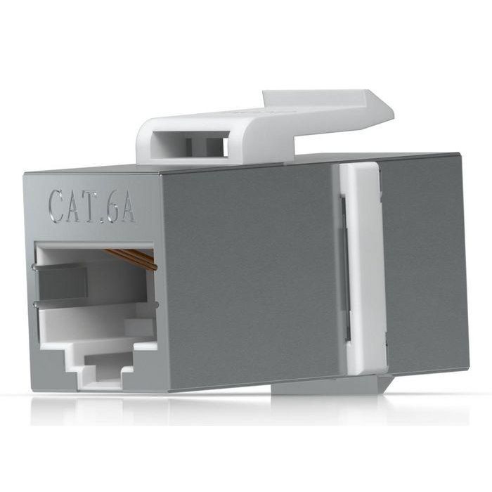 Ubiquiti Acoplador Keystone Cat6A Pass-through para Cables Ethernet Pre-terminados, Conector de Acero Inoxidable - Pack de 12 7 Ubiquiti Acoplador Keystone Cat6A Pass-through para Cables Ethernet Pre-terminados, Conector de Acero Inoxidable - Pack de 12 7