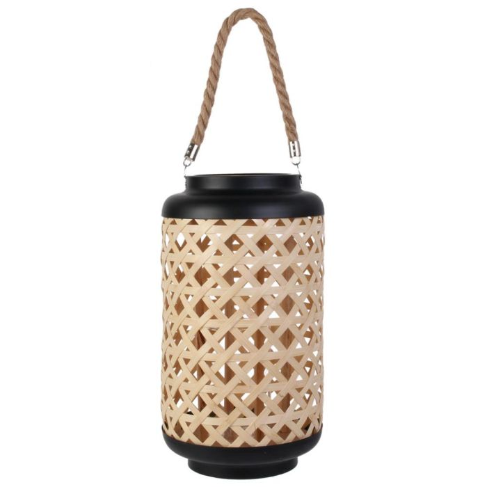 Home Deco Factory Farolillo Mirage Diámetro 21 cm Altura 38.5 cm Material Trenzado Iluminación Tenue 2