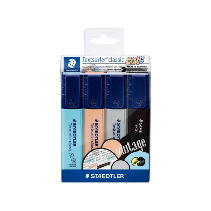Staedtler Marcador Fluorescente Textsurfer Classic Vintage C-Surtidos Blíster 4 Ud 1 Staedtler Marcador Fluorescente Textsurfer Classic Vintage C-Surtidos Blíster 4 Ud 1