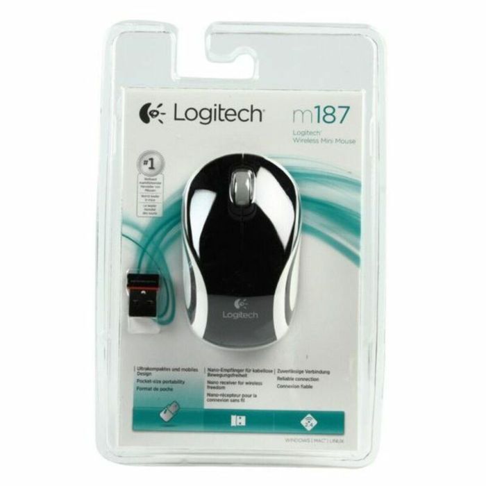 Ratón Mini Inalámbrico Logitech M187/ Hasta 1000 DPI 8