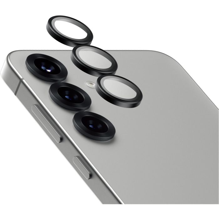 PanzerGlass Hoops Ceramic Lens Protector Samsung Galaxy S25 Plus - Protección de Cámara Vidrio Templado Anti-rayones y Golpes Negro