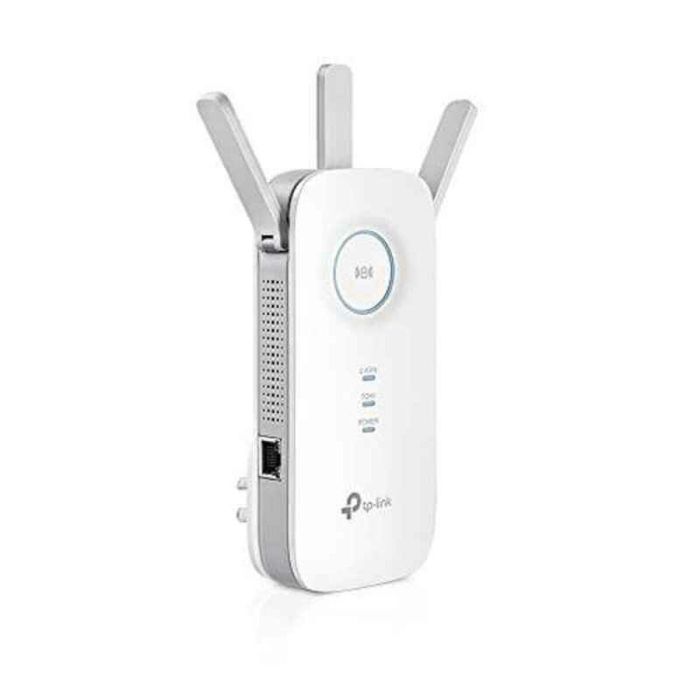 TP-Link RE450 Extensor de Cobertura Wi-Fi AC1750 Doble Banda (2.4/5GHz) con 3 Antenas Externas y Puerto Gigabit Ethernet Blanco