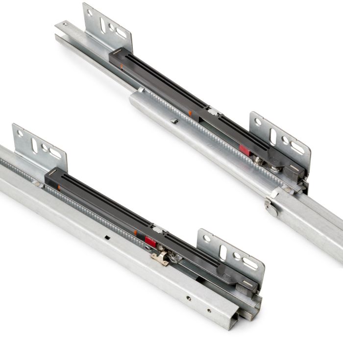 Emuca Carro extraíble Supra de fijación inferior con cierre suave, módulo 400mm, Acero, Cromado 3 Emuca Carro extraíble Supra de fijación inferior con cierre suave, módulo 400mm, Acero, Cromado 3