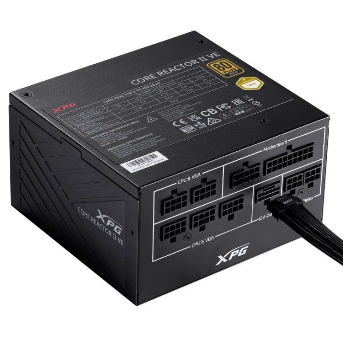XPG CORE REACTOR II VE 650W ATX 3.1 80 PLUS Gold Fuente de Alimentación, Negro
