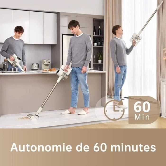 Nuevo Dreame R10 - Aspiradora de escoba inalámbrica - Potencia de 120AW, 60 minutos Autonomía - Filtración avanzada - Cepillo de la superficie múltiple 5 Nuevo Dreame R10 - Aspiradora de escoba inalámbrica - Potencia de 120AW, 60 minutos Autonomía - Filtración avanzada - Cepillo de la superficie múltiple 5
