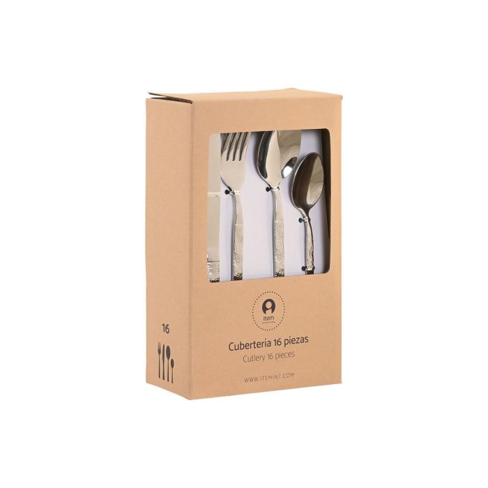 Cuberteria Basicos DKD Home Decor Plateado 7 x 24 x 15 cm Set de 16 1 Cuberteria Basicos DKD Home Decor Plateado 7 x 24 x 15 cm Set de 16 1