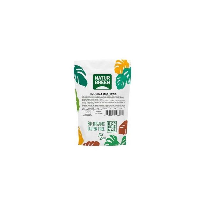 NATURGREEN Inulina de Agave, Fibra Soluble Bio, Sin Gluten, Sin Lactosa, 175g para Helados, Batidos y Repostería
