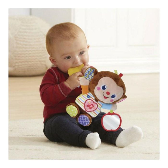 Vtech Peluche de Mono Bebé Interactivo con Mordedor Plátano, Luz y Sonido. Pilas AAA incluidas. Ideal 3-24 meses. 17x22x8 cm. 4 Vtech Peluche de Mono Bebé Interactivo con Mordedor Plátano, Luz y Sonido. Pilas AAA incluidas. Ideal 3-24 meses. 17x22x8 cm. 4