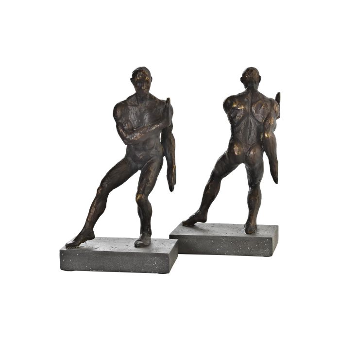 Sujetalibros Moderno DKD Home Decor Negro Cobrizo 8.4 x 25 x 14 cm Set de 2 2 Sujetalibros Moderno DKD Home Decor Negro Cobrizo 8.4 x 25 x 14 cm Set de 2 2