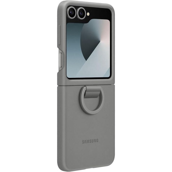 SAMSUNG Funda de Silicona con Anillo para Galaxy Z Flip6 Gris 3 SAMSUNG Funda de Silicona con Anillo para Galaxy Z Flip6 Gris 3