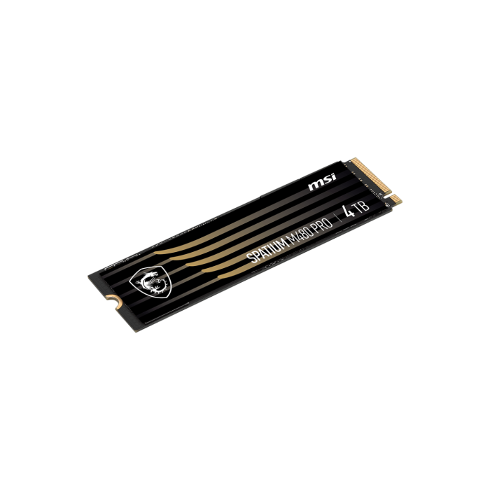 MSI S78-440R050-P83 SSD SPATIUM M480 PRO 4TB M.2 PCIe 4.0 NVMe 3D NAND 7400/7000 MB/s para PC/Portátil 3