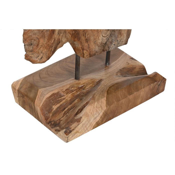 DKD Home Decor Escultura Indonesia 1c24 Teca Marron 20 x 137 x 28 cm 2