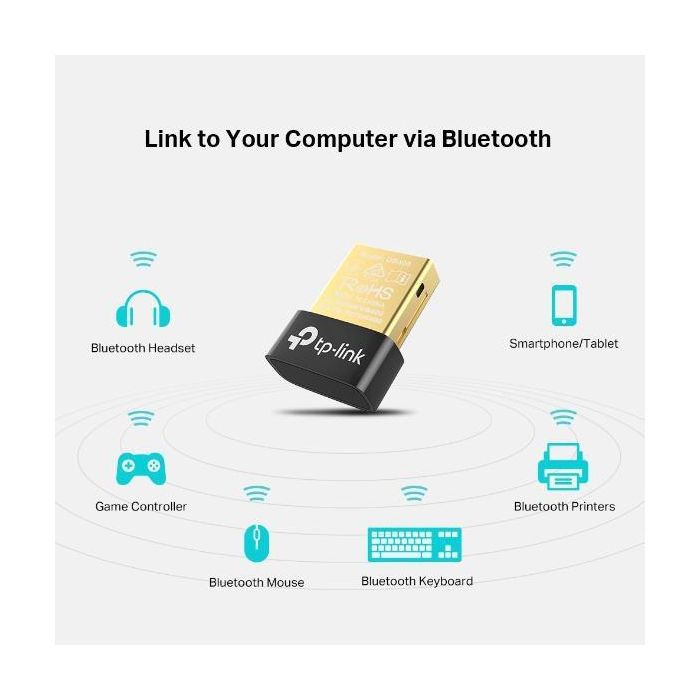 TP-Link UB400 Adaptador USB 2.0 Bluetooth 4.0 Nano, Transforma PC/Laptop en Bluetooth, Plug & Play Windows, 10m Alcance 3