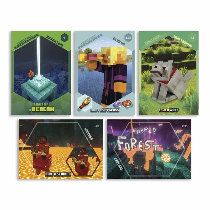 Panini PAN8051708015430 Pack de Inicio Minecraft TC 4 - Incluye Carpeta, 2 Fundas, 1 Parche y 1 Carta EL 1 Panini PAN8051708015430 Pack de Inicio Minecraft TC 4 - Incluye Carpeta, 2 Fundas, 1 Parche y 1 Carta EL 1