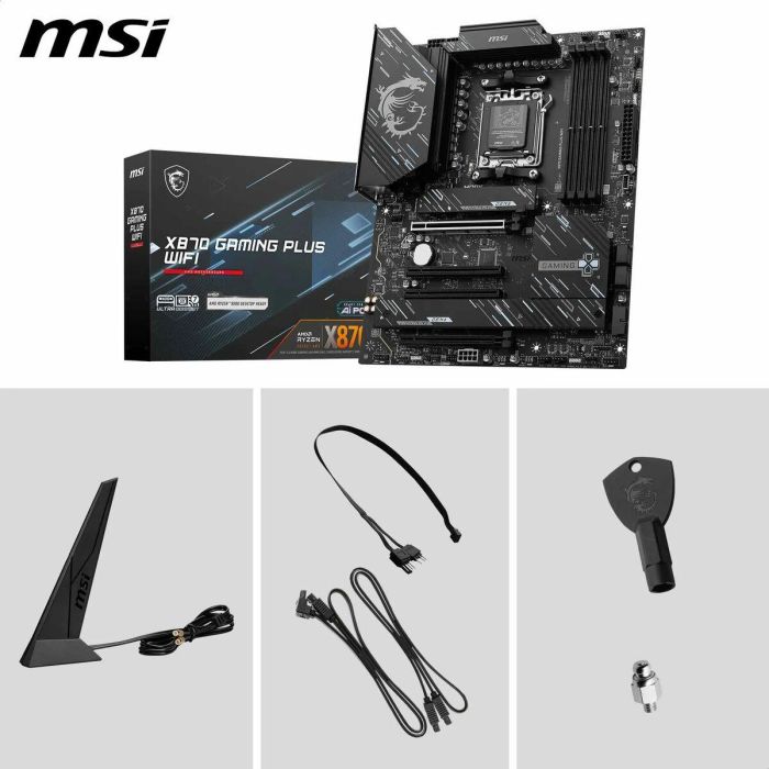 MSI Placa Base X870 GAMING PLUS WiFi AM5 ATX DDR5 128GB AAANX05377 6 MSI Placa Base X870 GAMING PLUS WiFi AM5 ATX DDR5 128GB AAANX05377 6