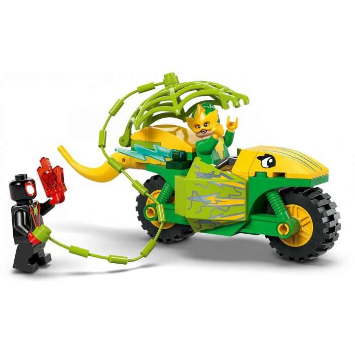 LEGO 11198 Spin y Electro: Duelo de Vehículos de Spidey y su Superequipo, Coche Estegosaurio y Moto Dilofosaurio, 2 Minifiguras 4