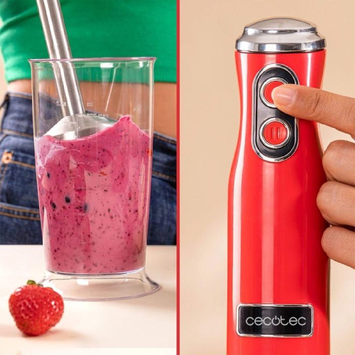 Batidora de Mano Cecotec Power RetroRed 1200MAX 1200 W Rojo 1 Batidora de Mano Cecotec Power RetroRed 1200MAX 1200 W Rojo 1