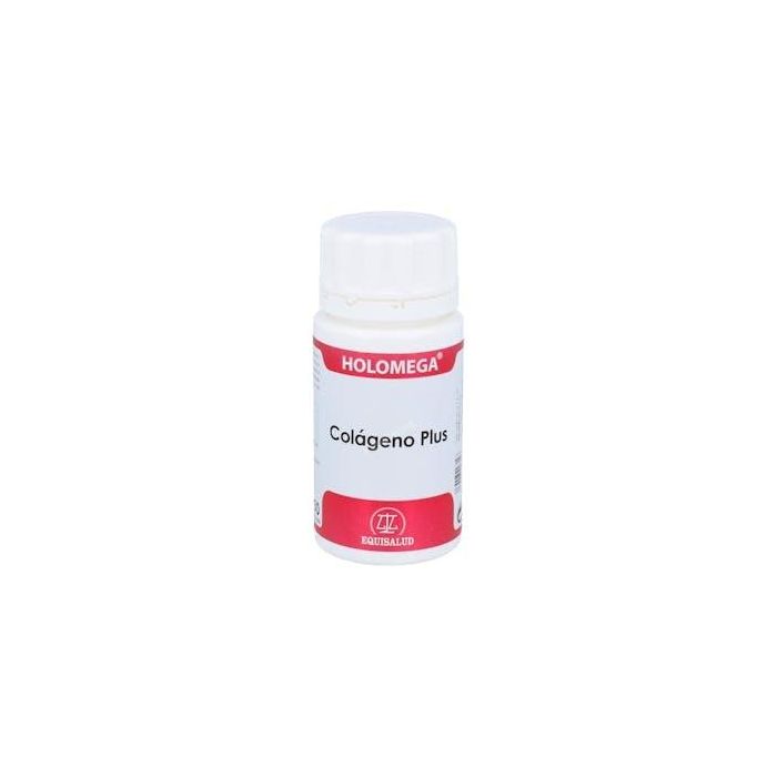 Holomega Colágeno Plus 50 Cáp. con Hialurónico y Vitamina C para Articulaciones y Piel, Apto para Vegetarianos y Diabéticos