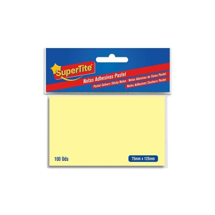 Notas Adhesivas Supertite 75X125 100 Uds (Set de 12)