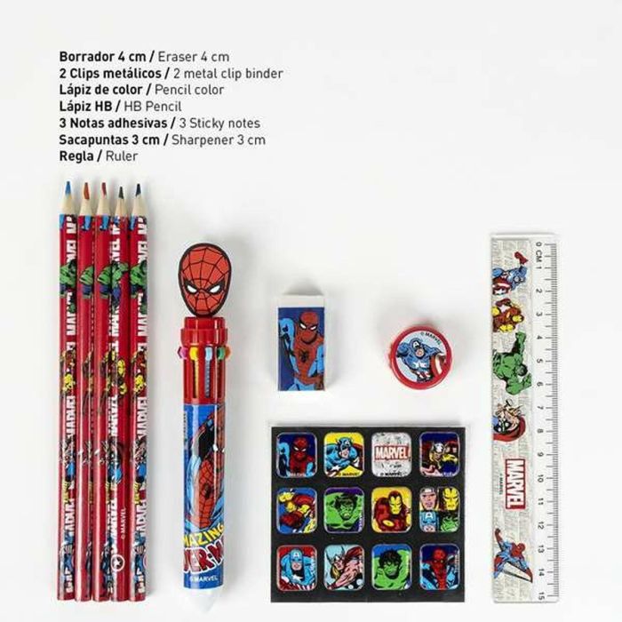 Conjunto papelería escolar avengers 22.0 x 14.0 x 0.5 cm 2 Conjunto papelería escolar avengers 22.0 x 14.0 x 0.5 cm 2