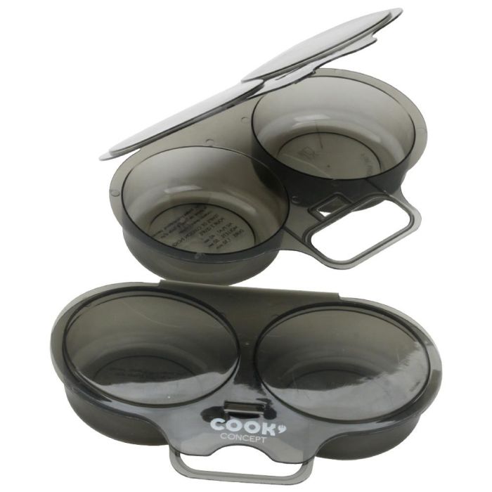 Cook Concept 2 Cuece Huevos Doble Microondas Huevos Blandos Duros Al Plato 1