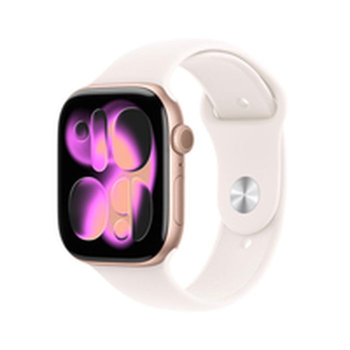 Apple Watch S11 Aluminio 46mm Oro Rosa con Correa Deportiva Rosa Pálido Talla M/L 8
