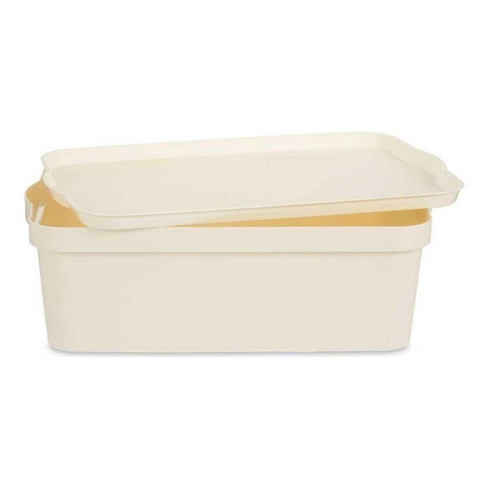 Caja de Plástico con Tapa Kipit 14L Crema 29.5x14.3x45 cm (12 Unidades) Caja de Plástico con Tapa Kipit 14L Crema 29.5x14.3x45 cm (12 Unidades)
