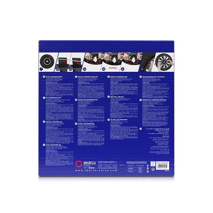 Sparco Tapacubos Lazio Bicolor 14" SPC1491BKGR 3