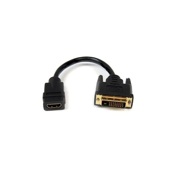 Garbot Adaptador DVI a HDMI Macho a Hembra Negro 15 cm
