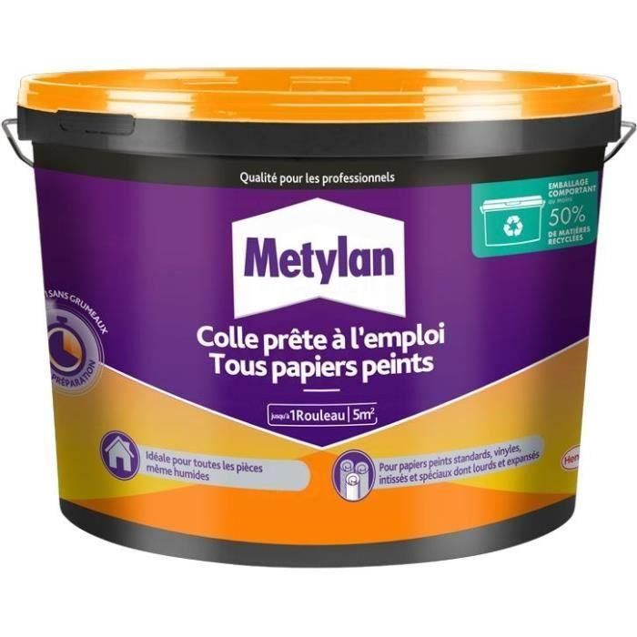 Metylan Pegamento Listo para usar Todo tipo de papeles pintados Cubo 1 kg - Referencia 2785042