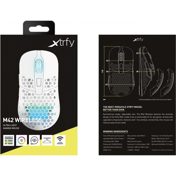 Cherry Mouse Xtrfy M42 RGB Gaming white 15