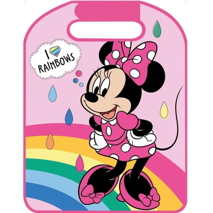 Disney CZ10270 Protector de Asiento para Coche Minnie Mouse, Universal, Resistente PVC Duradero, 45x56cm, Fácil de Lavar y Ajustar Disney CZ10270 Protector de Asiento para Coche Minnie Mouse, Universal, Resistente PVC Duradero, 45x56cm, Fácil de Lavar y Ajustar
