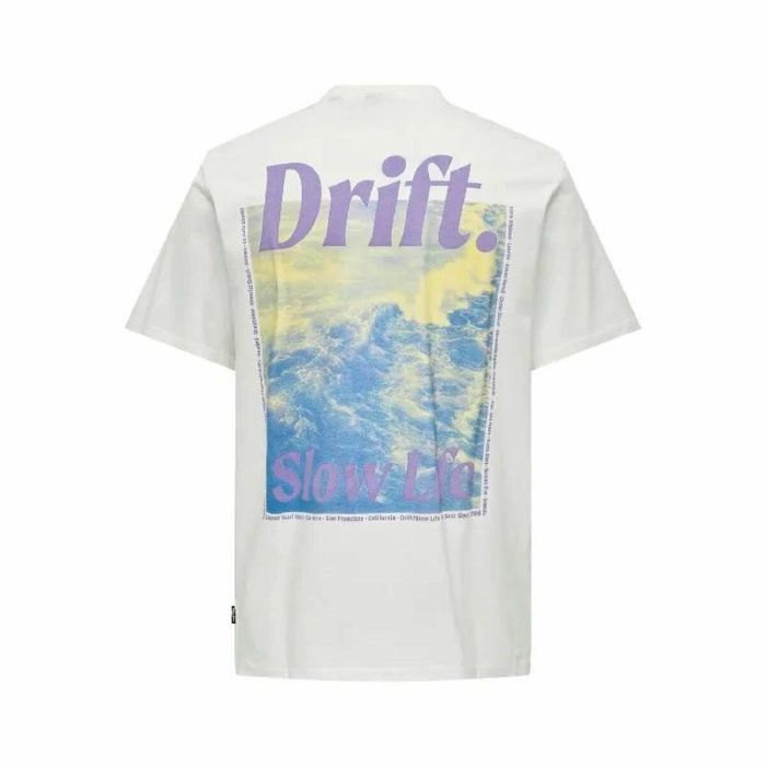 Camiseta de Manga Corta Hombre Only & Sons Onskye Reg Blanco L 1 Camiseta de Manga Corta Hombre Only & Sons Onskye Reg Blanco L 1