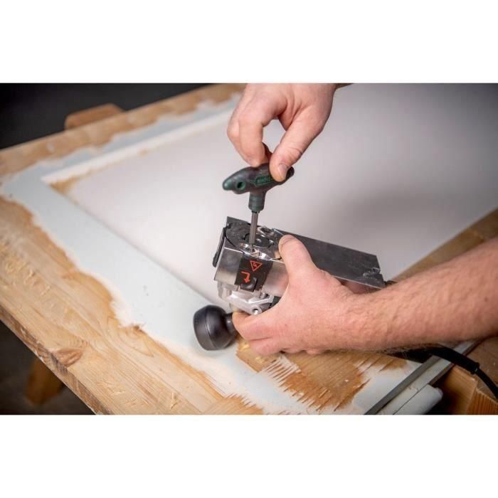 Metabo LF 850 S, Fresadora para Madera con 4 Cuchillas Reversibles de Metal Duro y Conexión de Aspiración 2