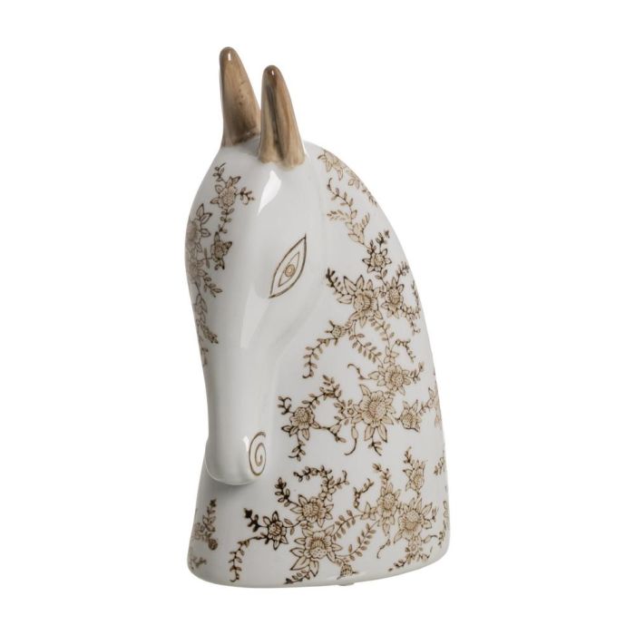 Figura Caballo 2/M Blanco-Marrón 14 X 8 X 26 cm